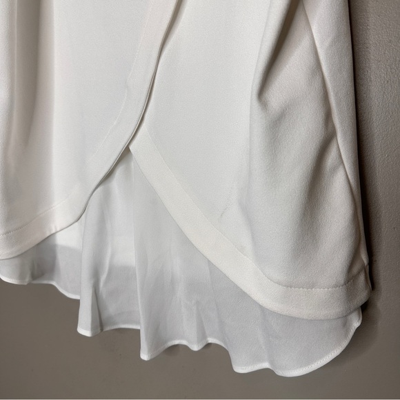 NWT Banana Republic White crossover back blouse - Picture 7 of 8